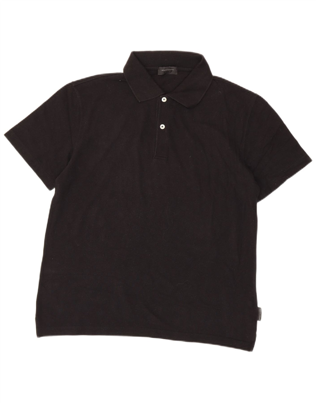 Sergio Tacchini Herren Poloshirt IT 50 Medium Schwarz Baumwolle