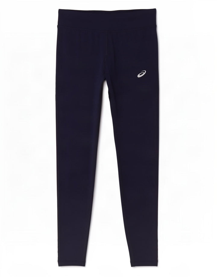 Asics Damen Leggings UK 12 Medium Marineblau Polyester