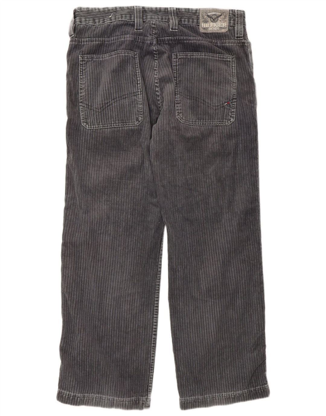 Tommy Hilfiger Herren gerade Cordhose W34 L30 Grau