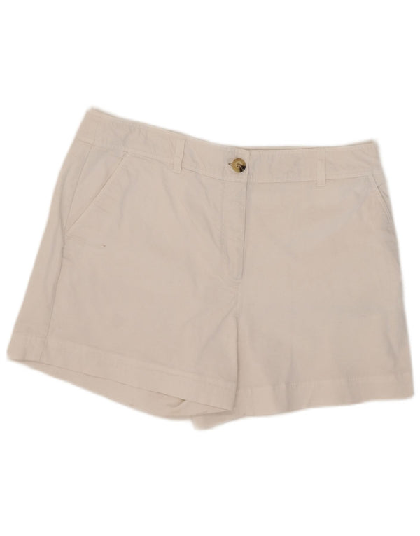 Hobbs Damen Chinoshorts UK 16 Large W36 Weiße Baumwolle