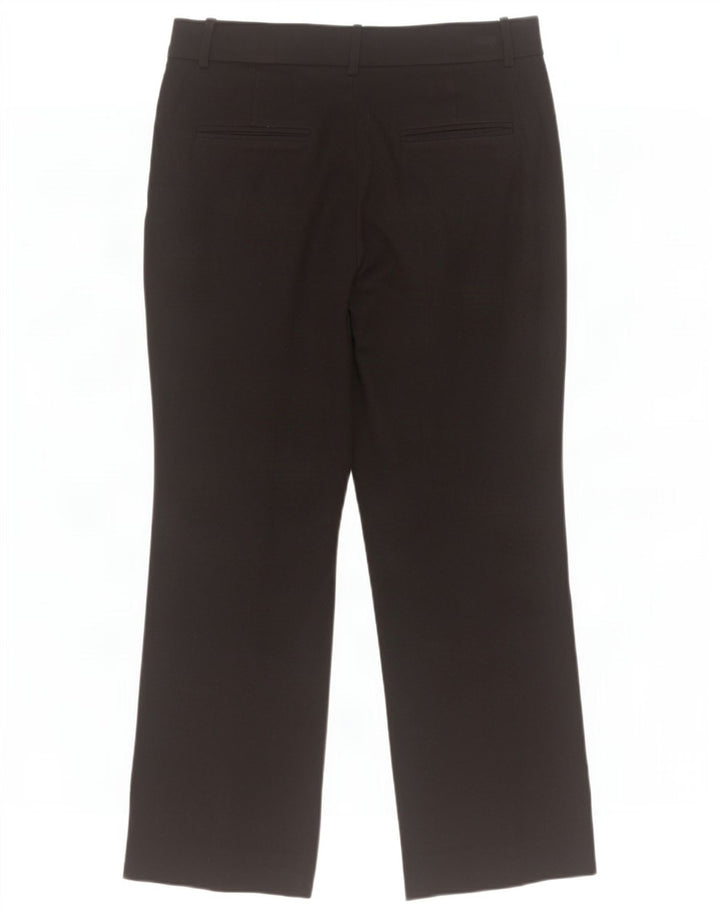 Massimo Dutti Damen gerade geschnittene Hose EU 40 Medium W30 L24 Schwarz