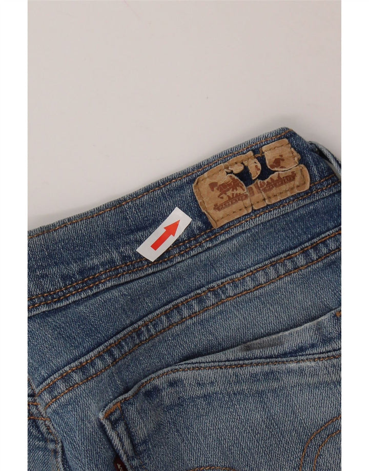 LEVI'S Damen-Jeansshorts mit mittelhohem Bund, US 10, Mittel W30, blaue Baumwolle