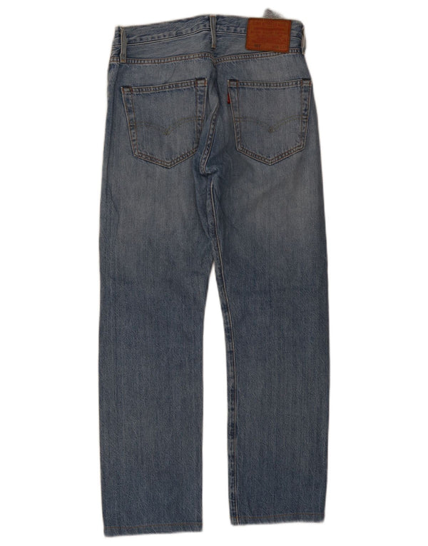 Levi's Damen 501 Straight Jeans W28 L27 Blaue Baumwolle