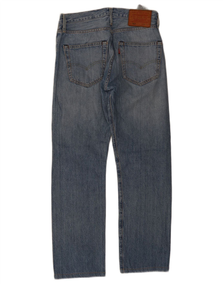 Levi's Damen 501 Straight Jeans W28 L27 Blaue Baumwolle