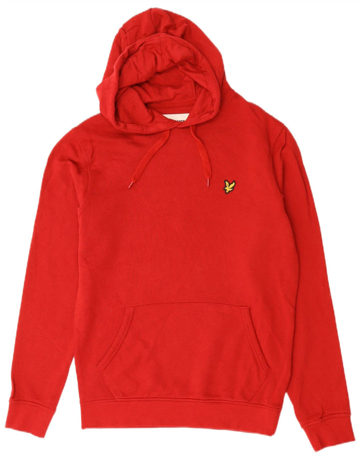 Lyle & Scott Herren Kapuzenpullover, Größe S, Rot, Baumwolle