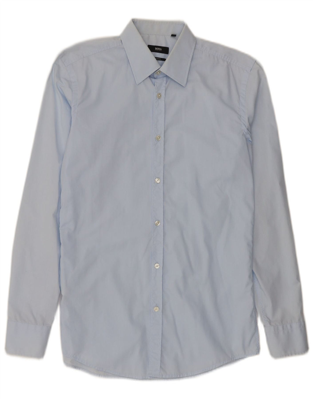 Hugo Boss Herren Slim Fit Hemd Größe 38 15 Mittelblaue Baumwolle