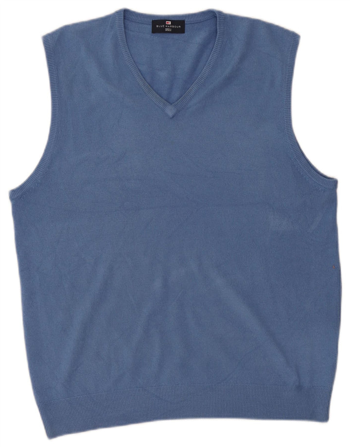 Marks & Spencer Herren-Tanktop „Harbor“ in Blau, Größe L, Acryl