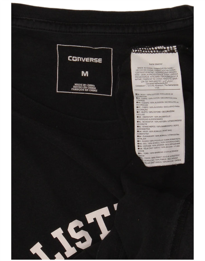 CONVERSE Herren Grafik-T-Shirt-Oberteil aus Baumwolle in mittlerem Marineblau