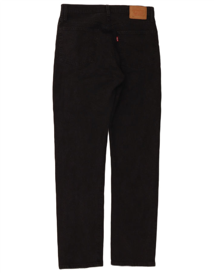 Levi's Herren 501 Straight Jeans W27 L30 Schwarze Baumwolle