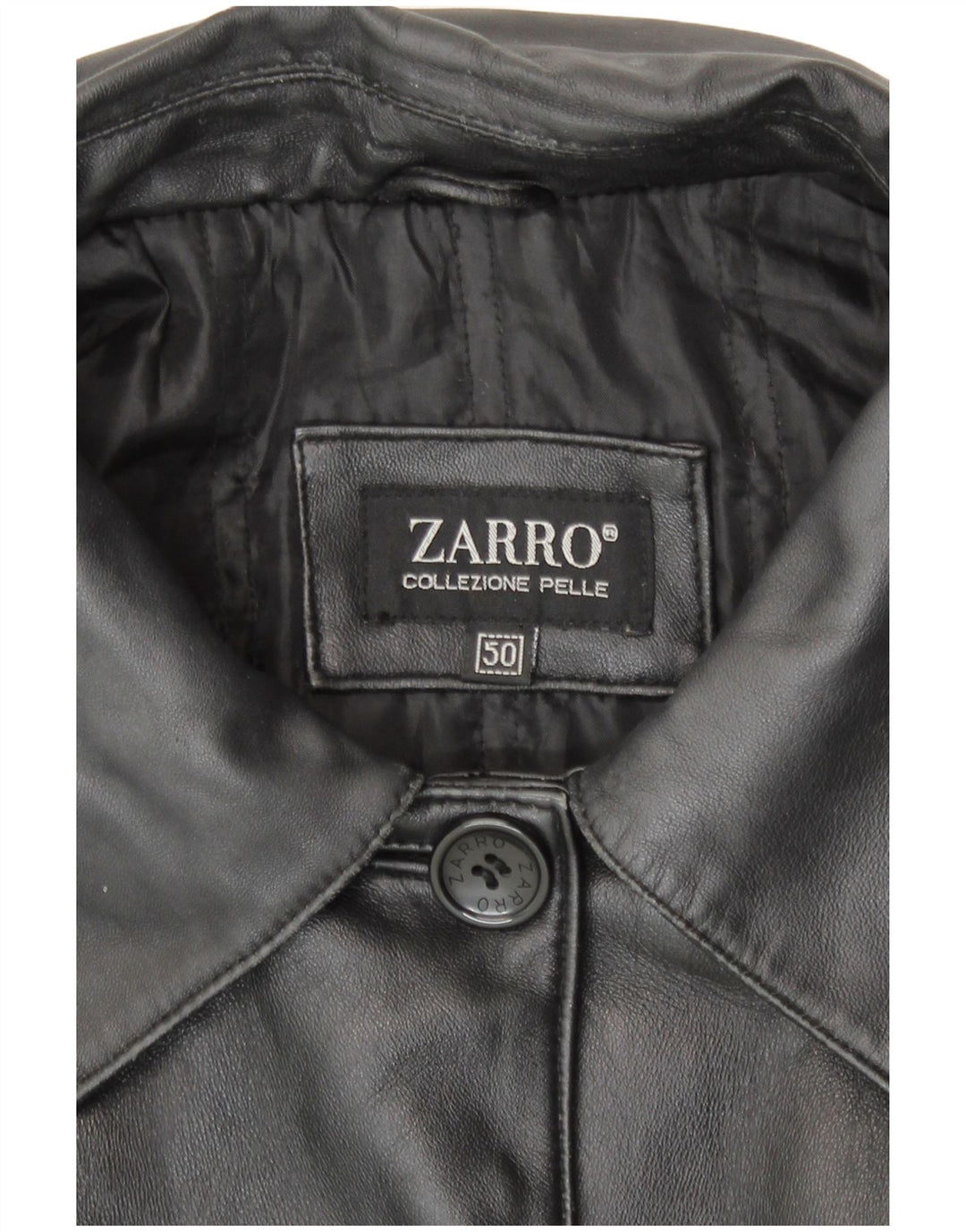 Zarro Damen Ledermantel IT 50 XL Schwarzes Leder