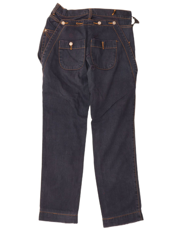 Frankie Morello Damen Straight Jeans W30 L30 Marineblau