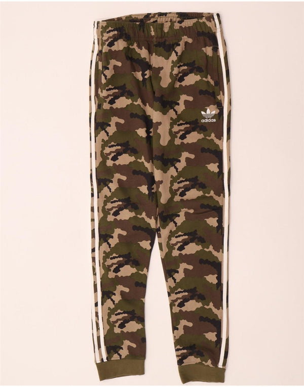 Adidas Jungen Trainingshose Jogger 15–16 Jahre Khaki Camouflage Baumwolle