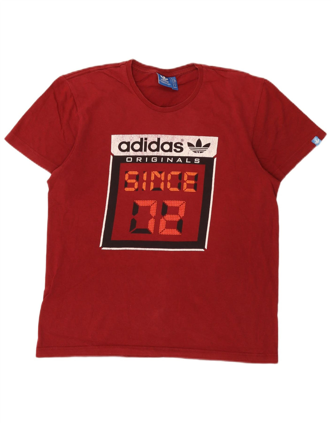 Adidas Herren Grafik T-Shirt Top Medium Burgund