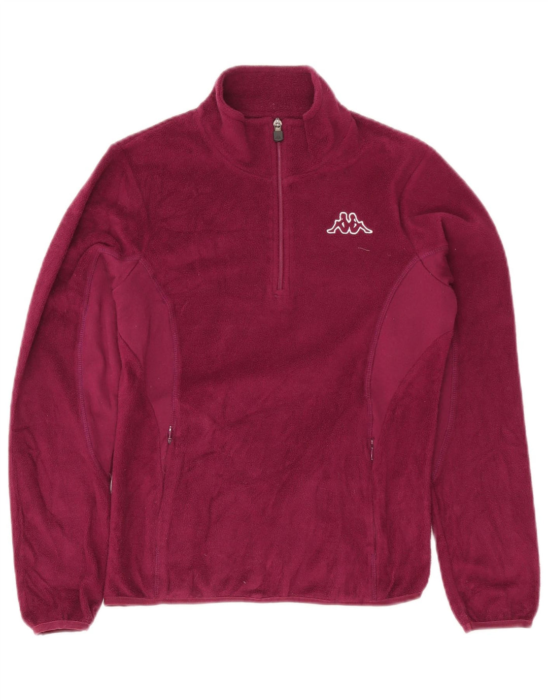 Kappa Damen-Fleecepullover mit Reißverschluss, UK 14, Mittelviolett, Polyester