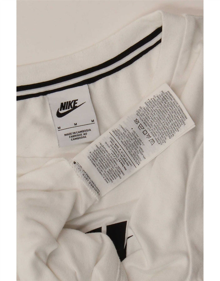Nike Damen-T-Shirt mit Grafik, UK 14, Mittelweiß, Polyester