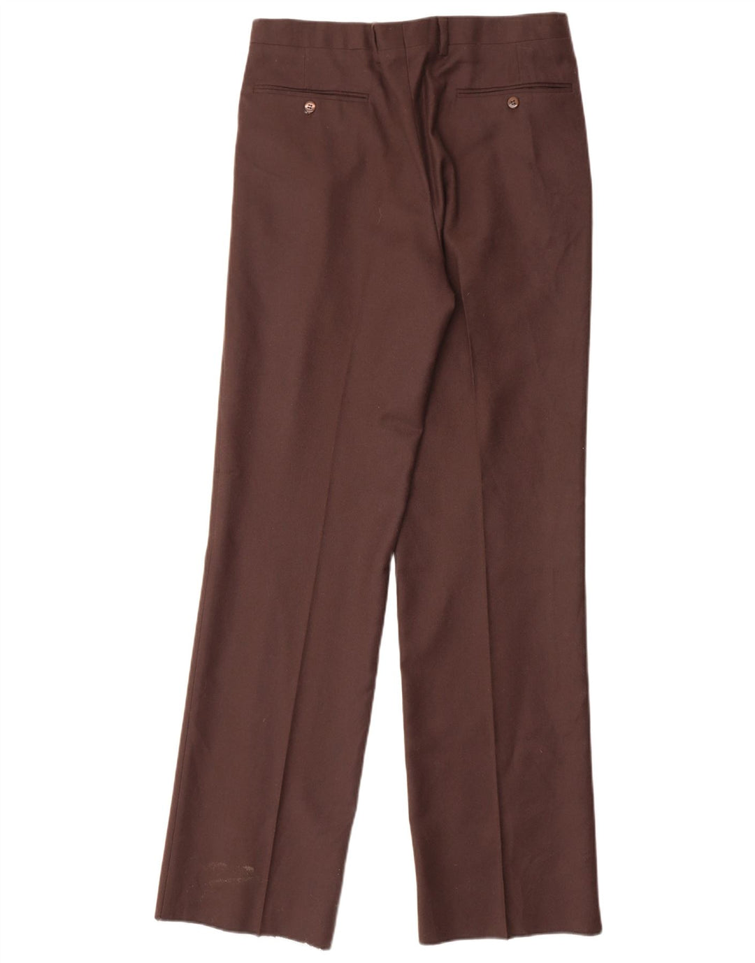 Vintage Herren-Anzughose mit Klammern, Größe 48, mittelgroß, W32, L34, Braun