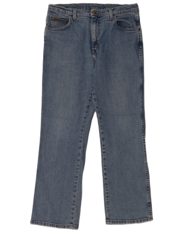 Wrangler Herren Straight Jeans W34 L30 Blaue Baumwolle