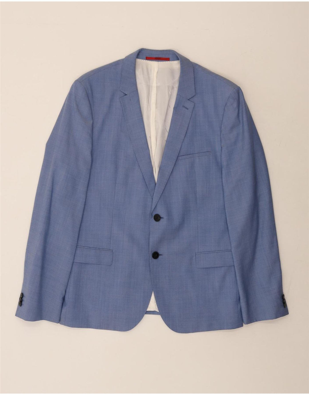 Hugo Boss Herren-Blazer mit 2 Knöpfen, IT 54, 2XL, blaue Wolle