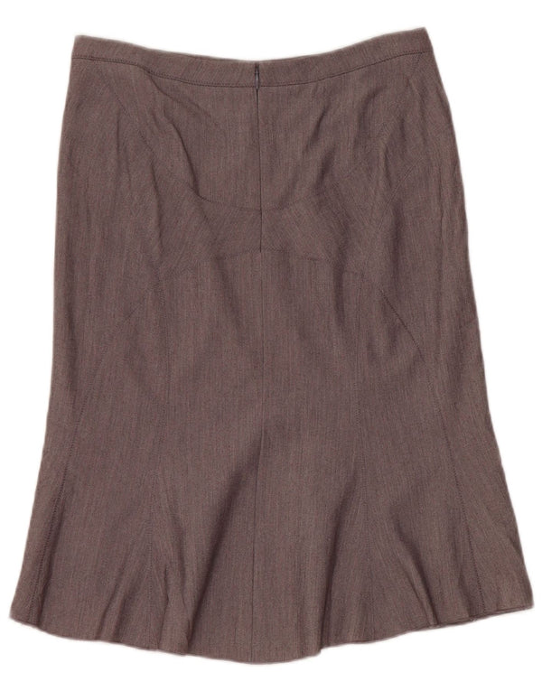 BCBGMAXAZRIA Damen Trompetenrock US 0 XS W28 Grau Polyester