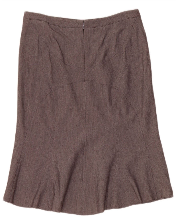 BCBGMAXAZRIA Damen Trompetenrock US 0 XS W28 Grau Polyester