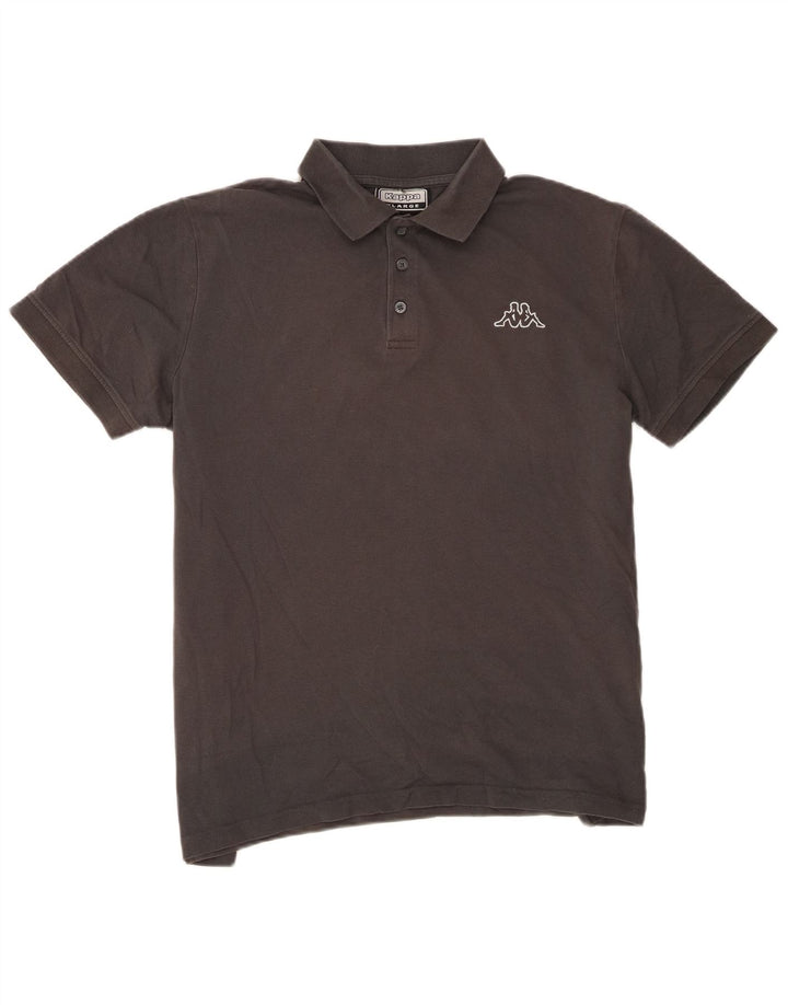 Kappa Herren Poloshirt XL Grau Baumwolle