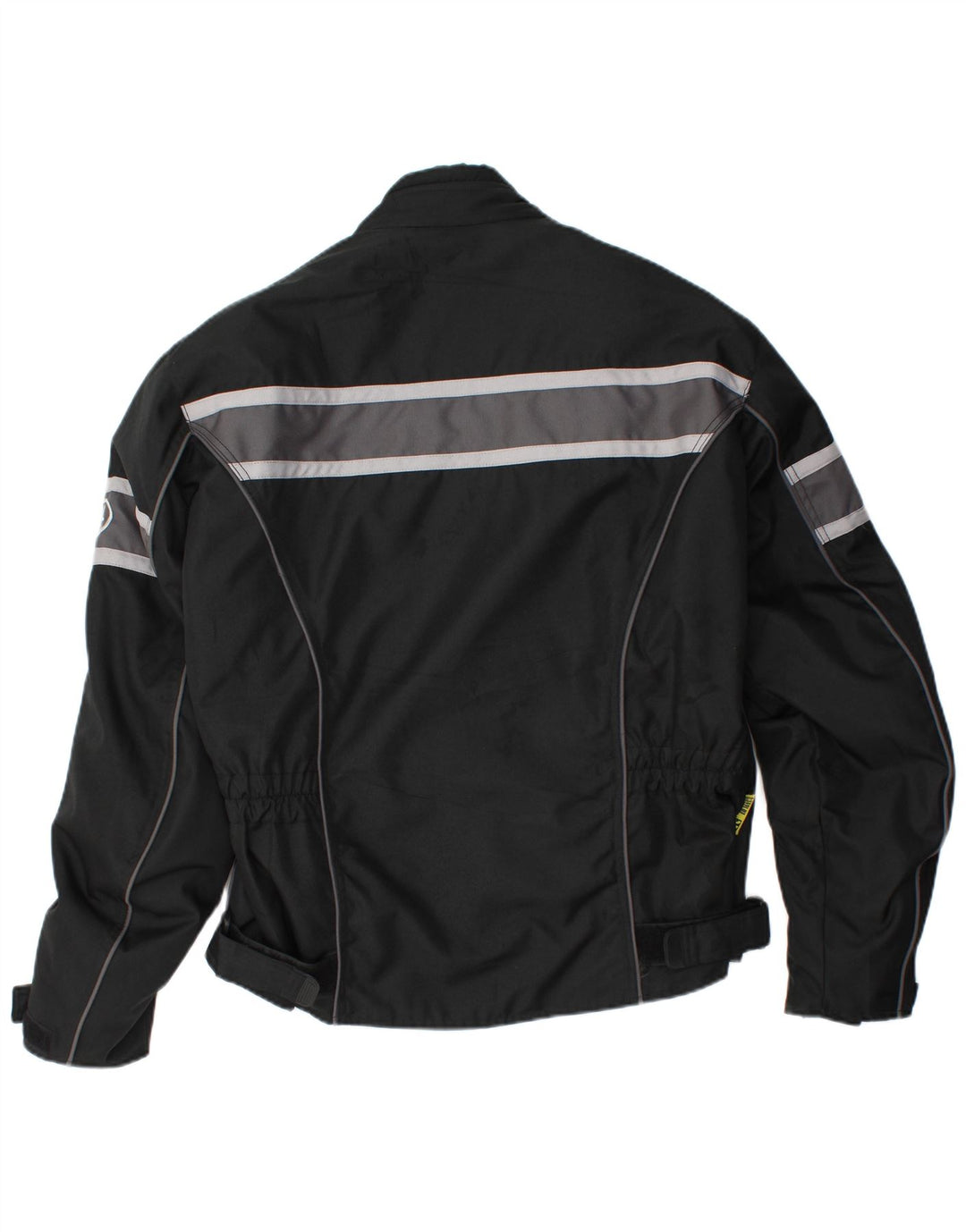 Vintage Herren Racer Jacke UK 42 XL Schwarz gestreift