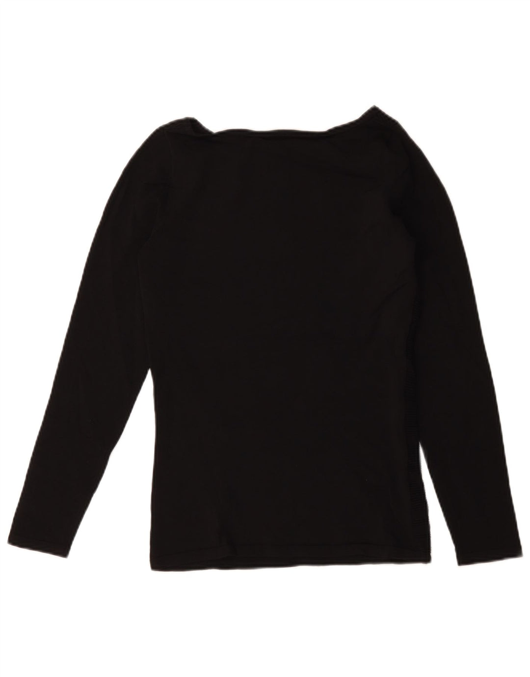 Coast Damen Top Langarm UK 10 Small Schwarz gestreifte Viskose