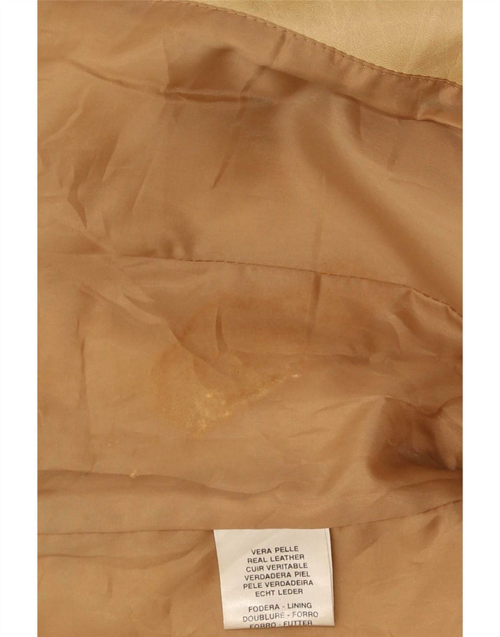 Conbipel Damen Lederjacke IT 44 Medium Beige