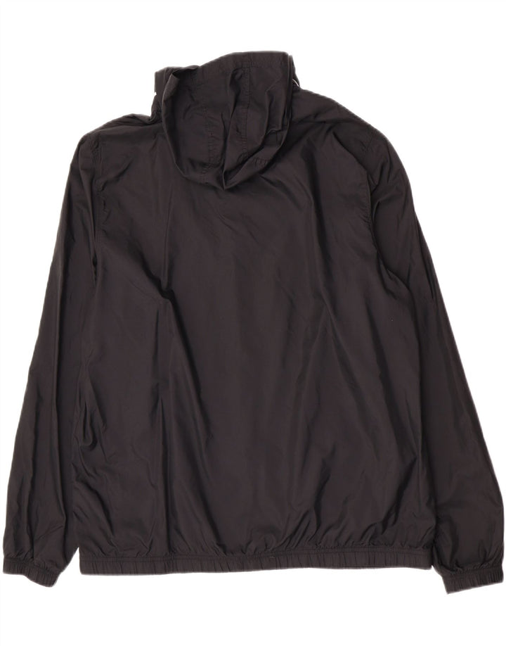 Nike Herren-Regenjacke mit Kapuze XL, schwarzes Nylon