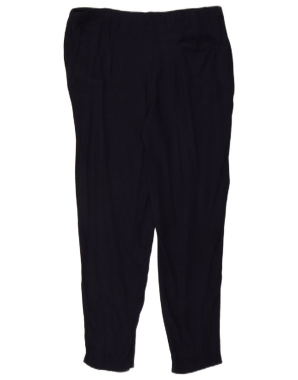Massimo Dutti Damen Tapered Chino-Hose W32 L28 Marineblau