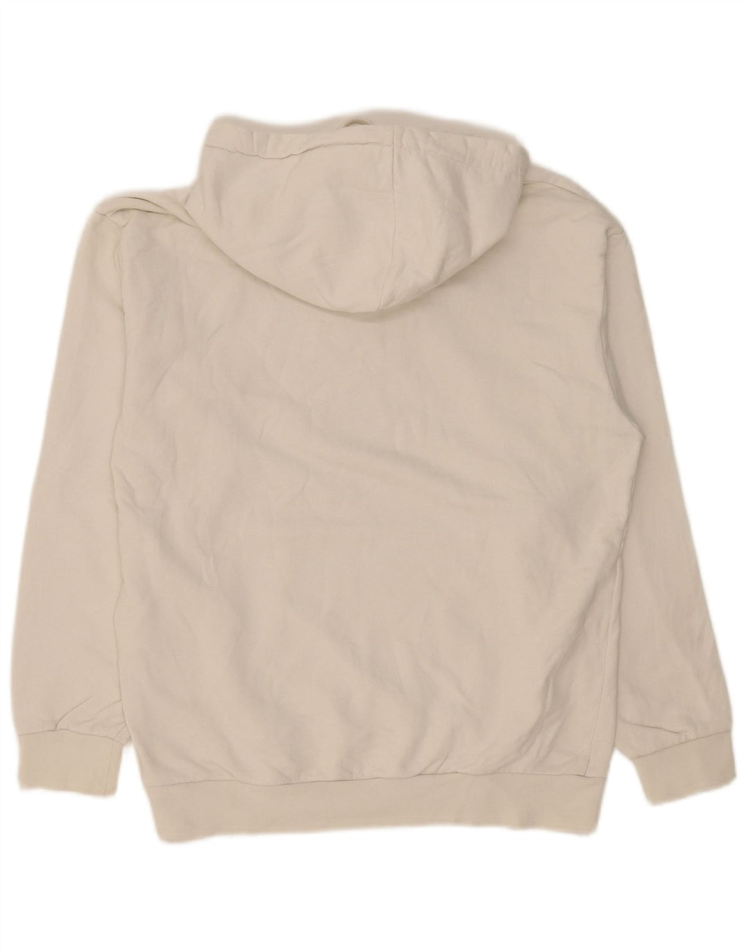 Zara Herren Kapuzenpullover aus mittelweißer Baumwolle