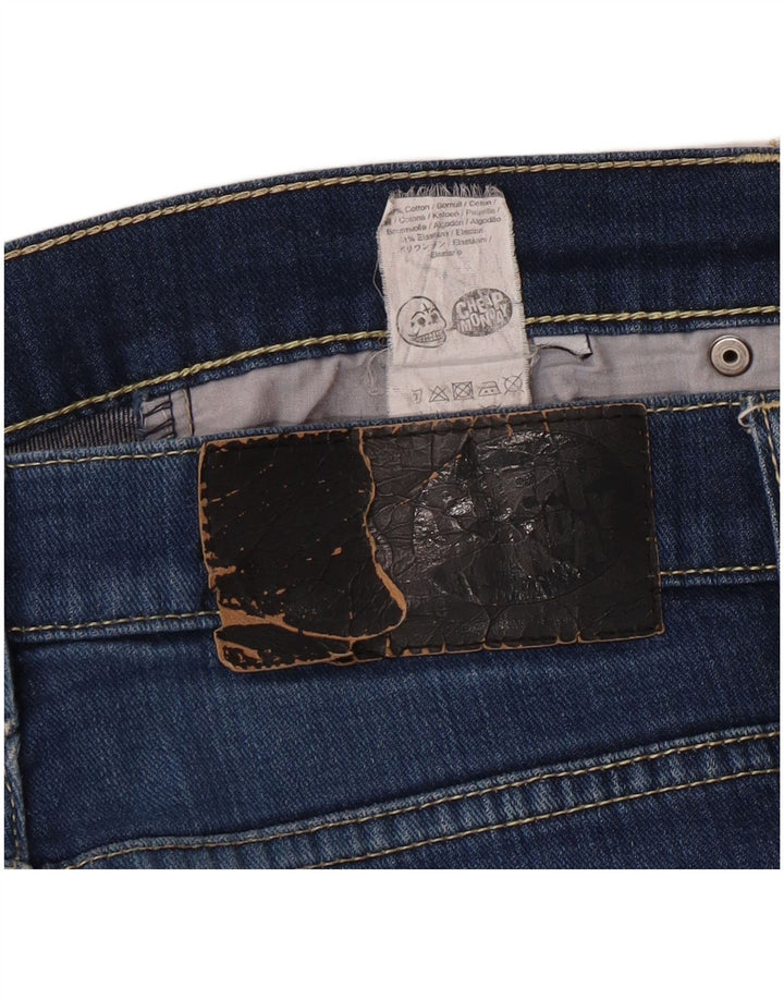 CHEAP MONDAY Damen Slim Jeans W32 L33 Blaue Baumwolle