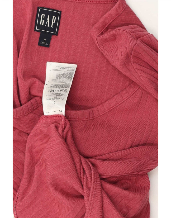 Gap Langarm-Body für Damen, UK 10, Größe S, Rosa, Baumwolle