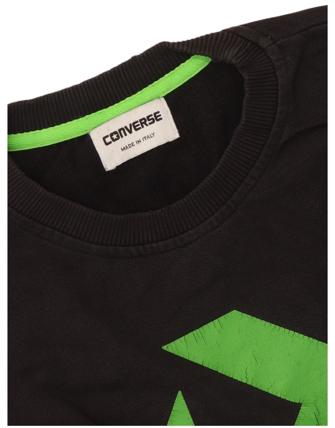 Converse Herren-Sweatshirt mit Grafik, Größe L, Schwarz