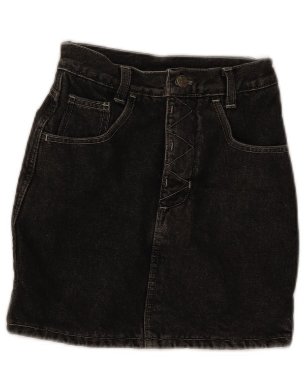 Carrera Mädchen-Jeansrock, 9–10 Jahre, W22, graue Baumwolle