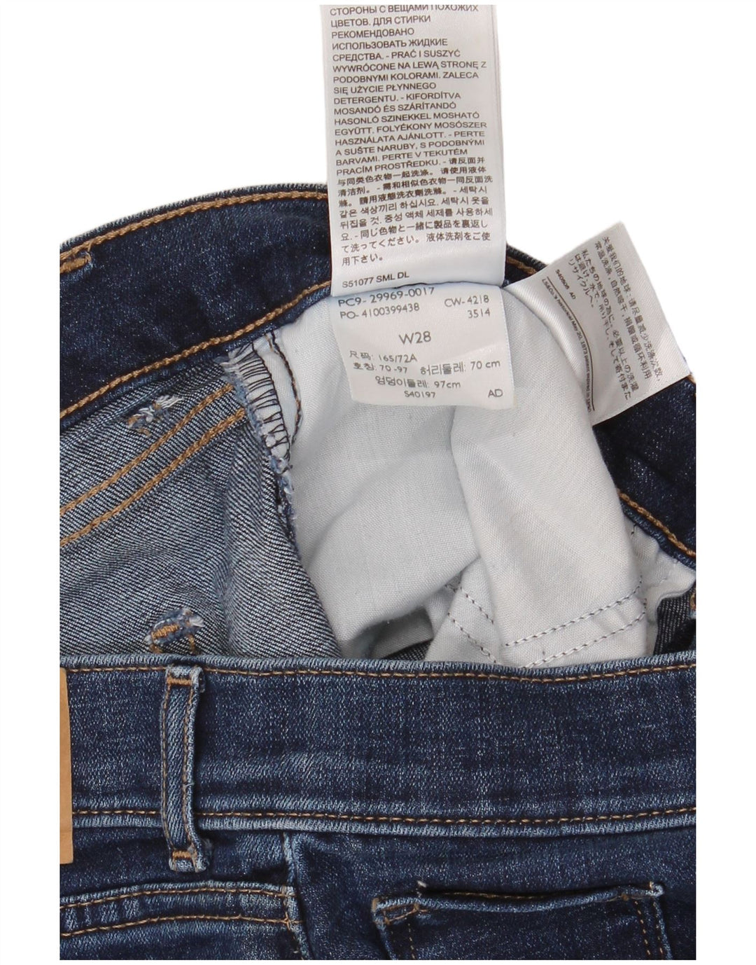 LEVI'S Herren-Denim-Bermudashorts, W28, klein, blaue Baumwolle