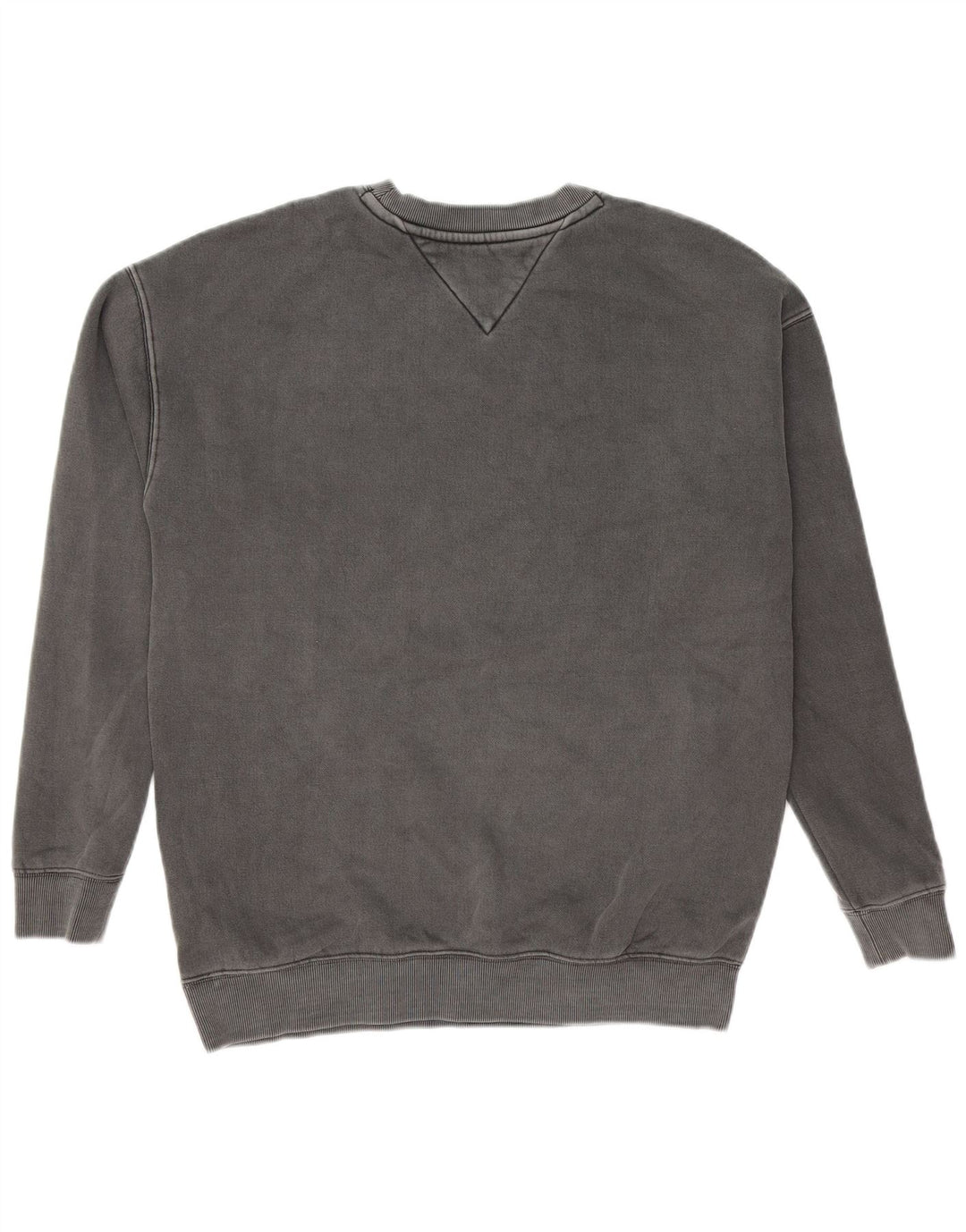 TOMMY HILFIGER Mens Graphic Sweatshirt Jumper Small Grey Cotton