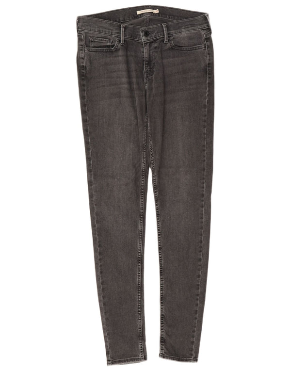 Levi's Damen 710 Super Skinny Jeans W29 L32 Graue Baumwolle