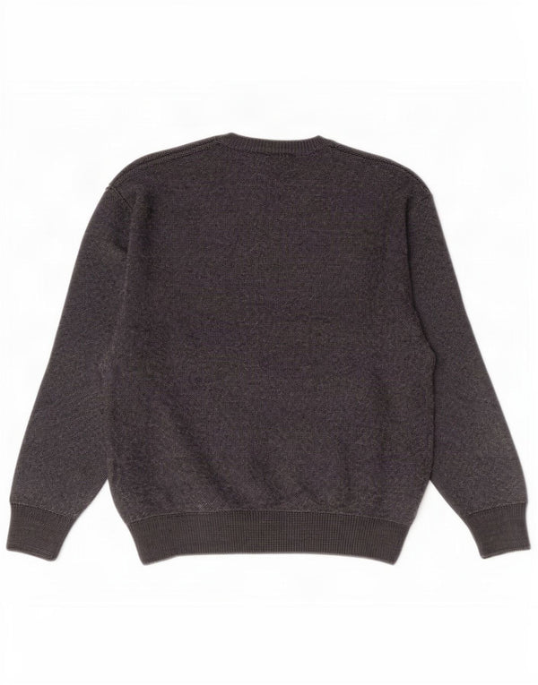Marks & Spencer Herren-Pullover mit V-Ausschnitt, mittelgraues Acryl