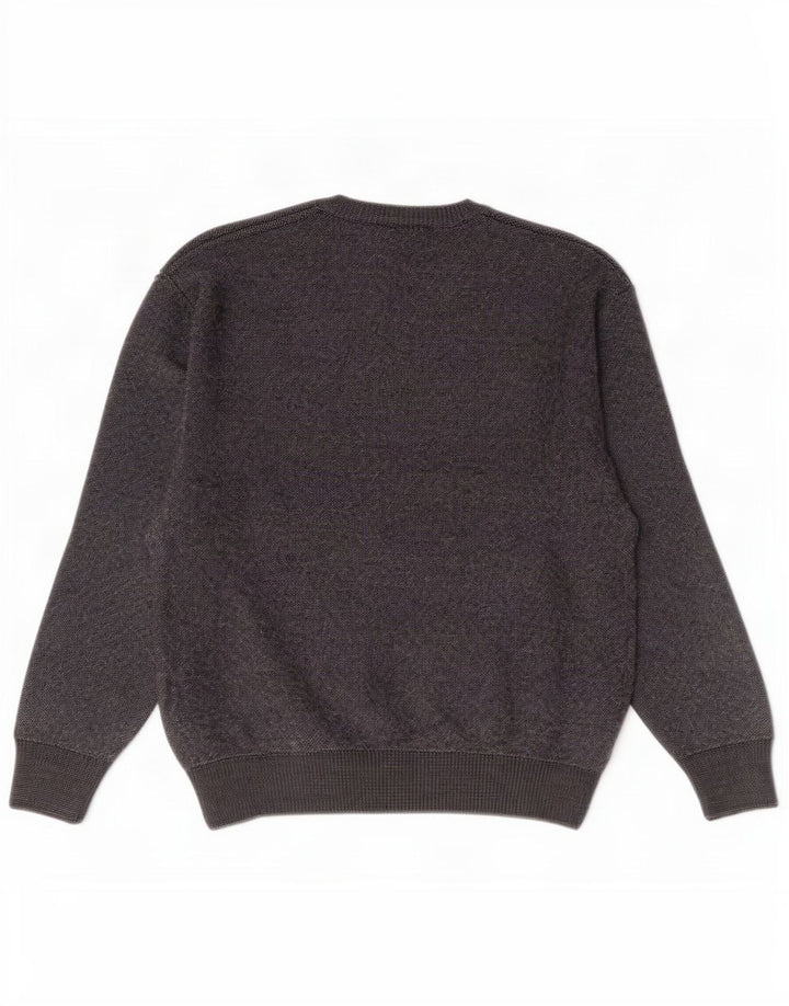 Marks & Spencer Herren-Pullover mit V-Ausschnitt, mittelgraues Acryl