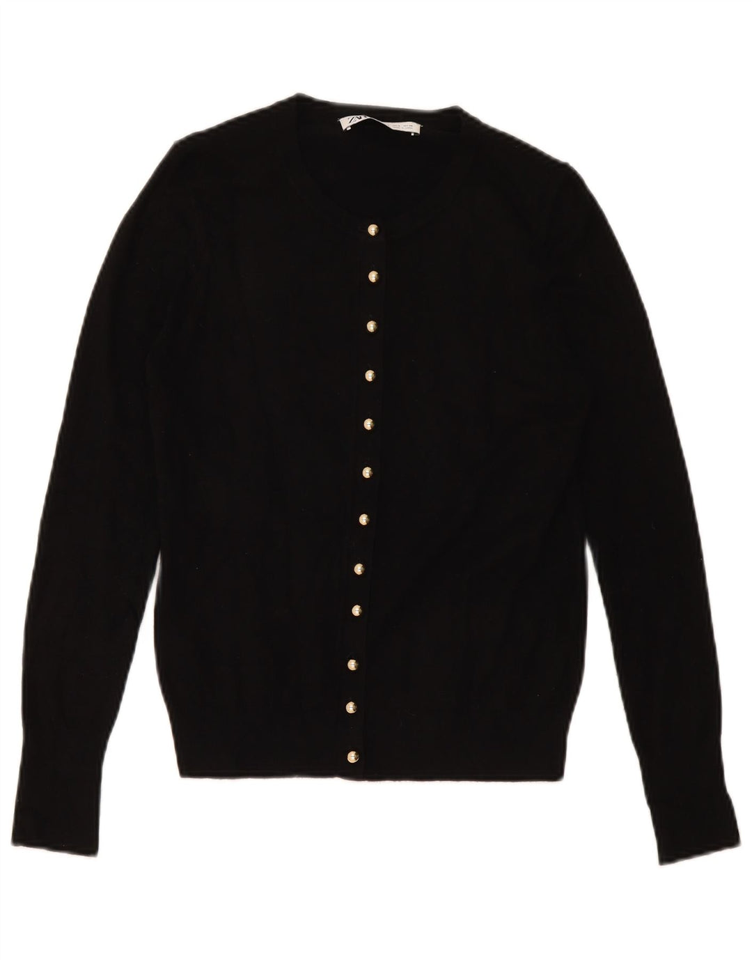 Zara Damen-Cardigan-Pullover UK 10 Small Schwarz