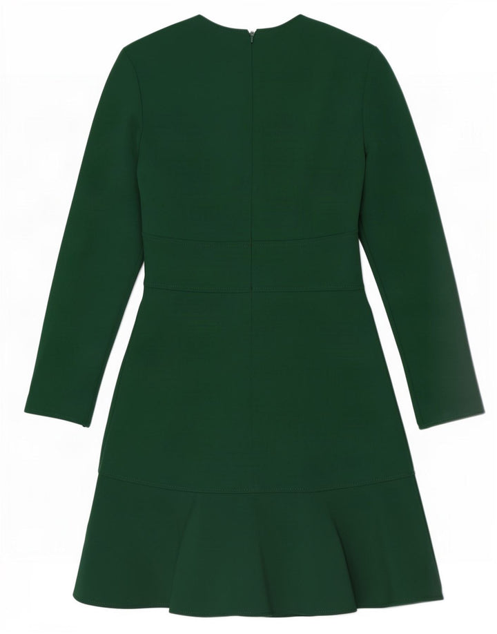 Zara Damen-Langarmkleid in A-Linie, Gr. 10, Größe S, Grün, Polyester