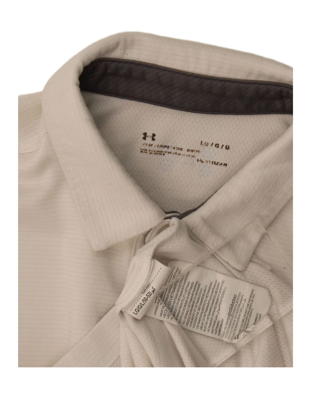 Under Armour Herren-Poloshirt, groß, weiß, Polyester, Sport