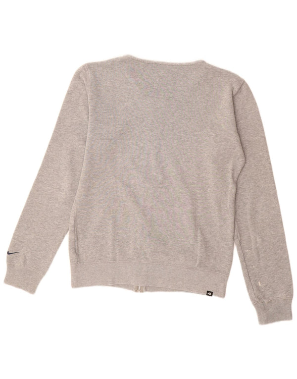 Nike Damen Graphic Trainingsanzug Top Jacke UK 10 Small Grau