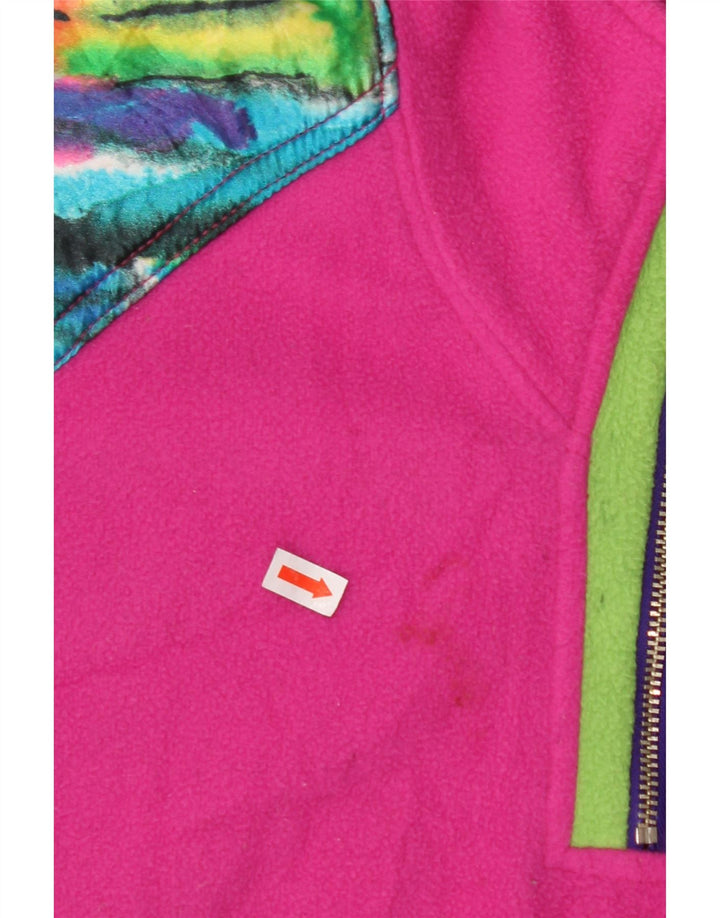 MASER M Damen Übergroßer Grafik-Fleecepullover EU 40 Mittelrosa