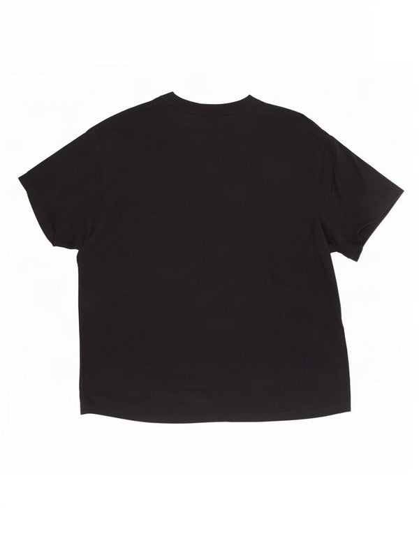 Nike Mens T-Shirt Top Medium Black Cotton