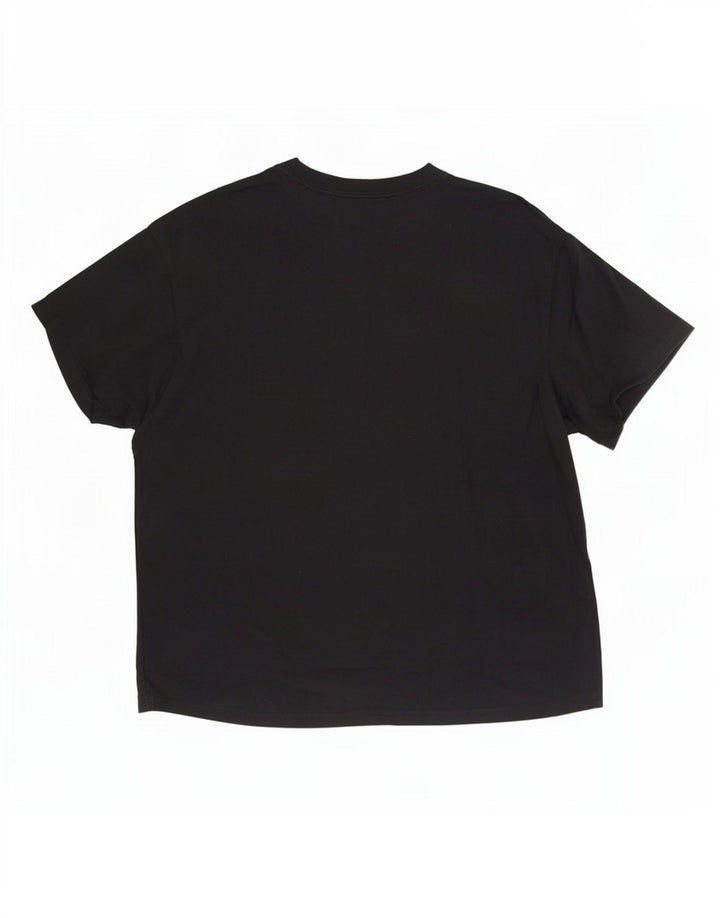 Nike Herren T-Shirt Top Medium Schwarz Baumwolle