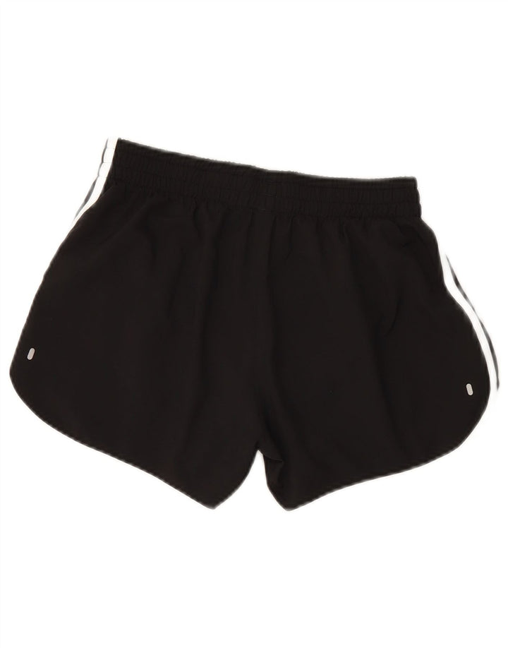 ADIDAS Damen Sportshorts UK 10 Small Schwarz Polyester