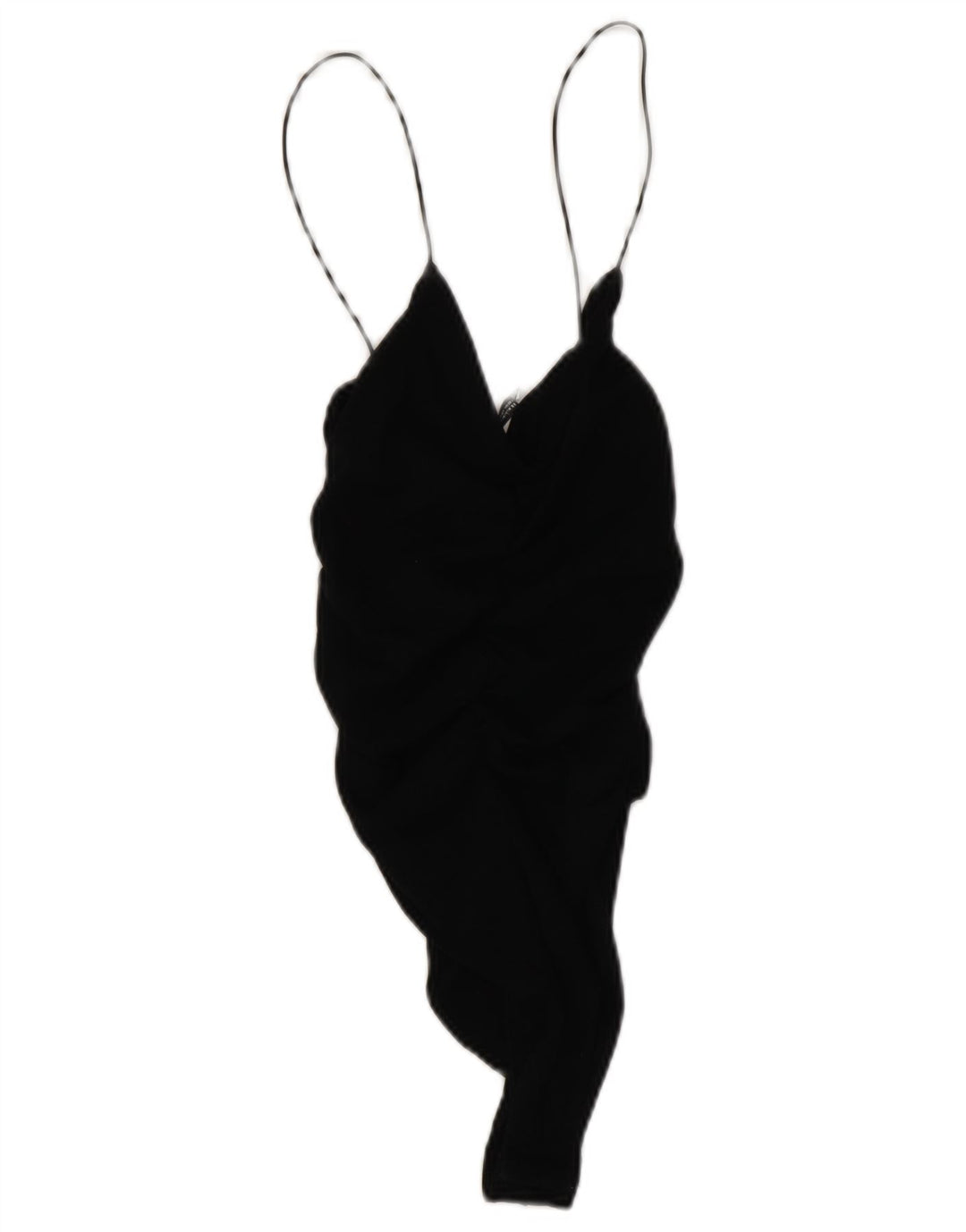 Zara Damen Mini-Slip-Kleid UK 12 Medium Schwarz
