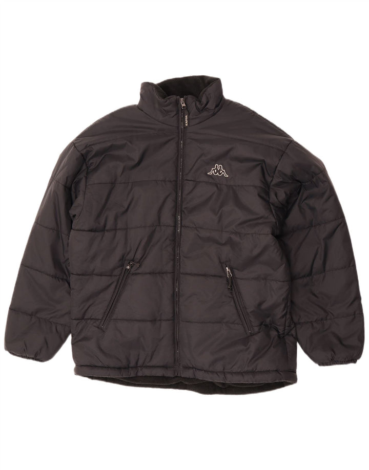 Kappa Herren Wattierte Jacke UK 40 Large Schwarz